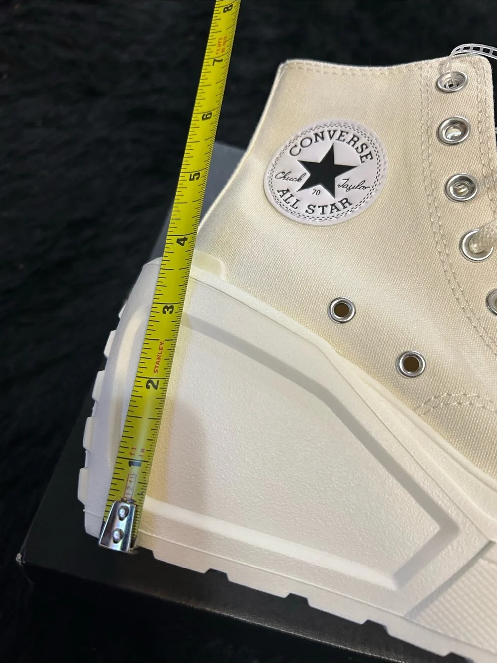 CONVERSE Chuck 70 de luxe wedge platform lace up shoes sneakers women’s 7 new